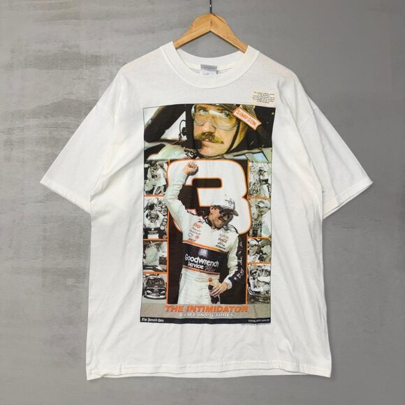 Vintage Deadstock Dale Earnhardt White 2001 Intimidator Nascar Shirt XL - Picture 1 of 4